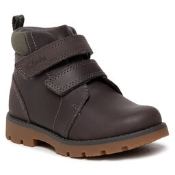 Clarks Зимни обувки Clarks Heath Strap K 261692697 Grey
