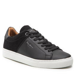 Pepe Jeans Sneakersy Pepe Jeans Joe Cup Split PMS30846 Black 999