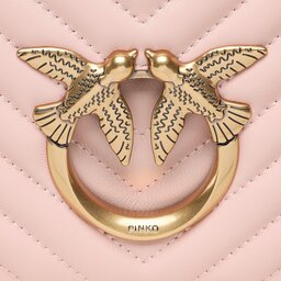 

Сумка Pinko Love Click Classic 100063 A0GK Cipria/Antique Gold 081Q, Рожевий