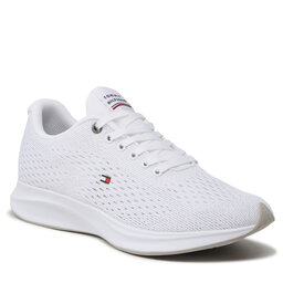 Tommy Hilfiger Tenisice Tommy Hilfiger Lightweight Runner Knit FM0FM04700 White YBS