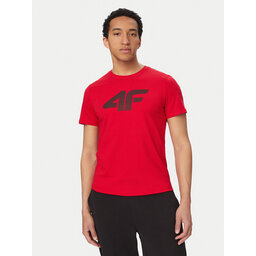 4F 4F Футболка 4FAW23TTSHM0877 Червоний Regular Fit