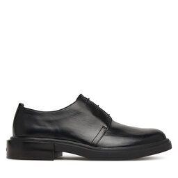 Calvin Klein Halbschuhe Calvin Klein Cupped Postman Derby Laceup Lth HM0HM01996 Schwarz