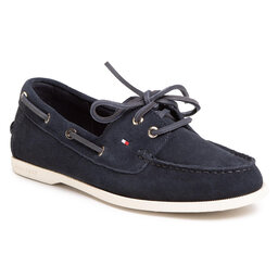 Tommy Hilfiger Mokasíny Tommy Hilfiger Classic Suede Boat Shoe FW0FW04880 Desert Sky DW5