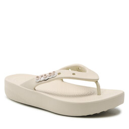 

В'єтнамки Crocs Classic Platform Flip W 207714 Bone, Бежевий
