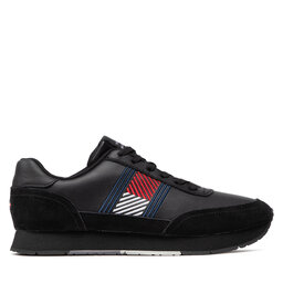 

Снікерcи Tommy Hilfiger Essential Runner Flag Leather FM0FM03928 Black BDS, Чорний
