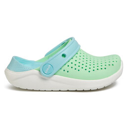 

Шльопанці Crocs Literide Clog Kids 205964 Neo Mint/White, Зелений