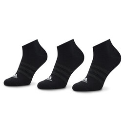 adidas Set di 3 paia di calzini corti unisex adidas Thin And Light IC1336 Black/White