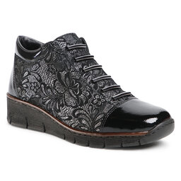 Rieker Polobotky Rieker 53778-00 Schwarz