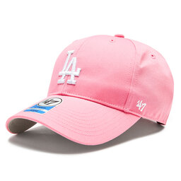 Atlanta Braves 47 Brand Ballpark Clean Up Dad Hat Berry Pink