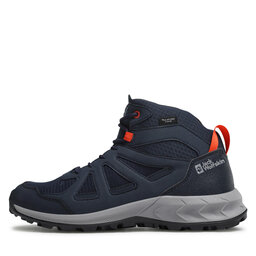 

Трекінгові черевики Jack Wolfskin Woodland 2 Texapore Mid 4051261 Dark Blue/Red, Cиній