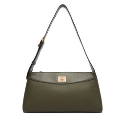 Calvin Klein Handtasche Calvin Klein Mix Media Shoulder Bag LV04F3886G Dunkelgrün