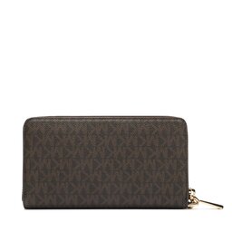 

Великий жіночий гаманець MICHAEL Michael Kors Jet Set 34F1GJ6E3B Brown/Blk, Коричневий