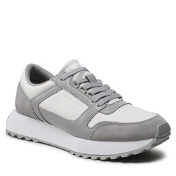 Calvin Klein Sportcipő Calvin Klein Low Top Lace Up Lth HM0HM00925 Grey Fog/White 0IN