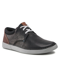 Clarks Halbschuhe Clarks Gereld Lace 261646507 Black Leather