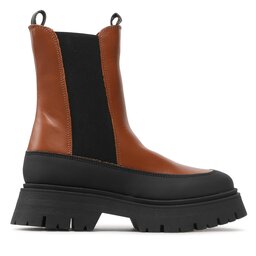 Tamaris Kotníková obuv s elastickým prvkem Tamaris 1-25461-29 Hnědá