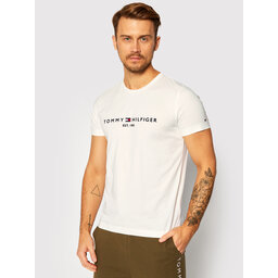 Tommy Hilfiger Tommy Hilfiger T-Shirt Core Logo Tee MW0MW11465 Λευκό Regular Fit