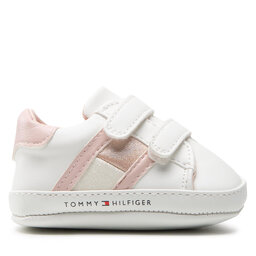 

Снікерcи Tommy Hilfiger Velcro Shoe T0A4-32111-0724 White/Pink X134, Білий