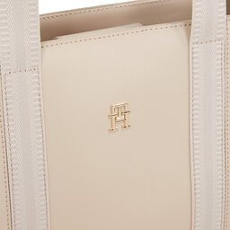 

Сумка Tommy Hilfiger Th Identity Med Tote AW0AW15569 Merino ABO, Бежевий