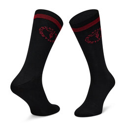 

Високі чоловічі шкарпетки Trussardi Crew Socks Logo Round 57Z00259 K302, Чорний