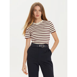Tommy Hilfiger Tommy Hilfiger Футболка New Cody WW0WW40587 Écru Slim Fit
