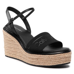 Calvin Klein Еспадрили Calvin Klein Wedge Sndl 50 He HW0HW00689 Ck Black BAX
