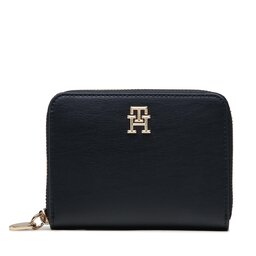 Tommy Hilfiger Große Damen Geldbörse Tommy Hilfiger Th Chic Med Za AW0AW14636 Dunkelblau