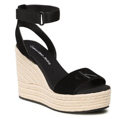 Calvin Klein Jeans Εσπαντρίγιες Calvin Klein Jeans Wedge Sandal Su Con YW0YW01026 Black BDS