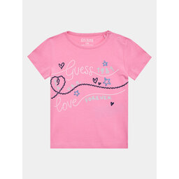 Guess Guess Marškinėliai A3GI02 K6YW1 Rožinė Regular Fit