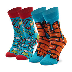 

Набір з 2 пар високих шкарпеток unisex Rainbow Socks Paint Can Кольоровий