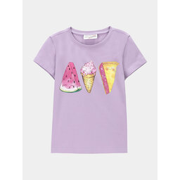 Coccodrillo Coccodrillo Marškinėliai WC4143217VGA Violetinė Regular Fit