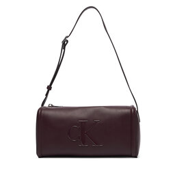 Calvin Klein Handtasche Calvin Klein Bold Ck Slouchy Shoulder Bag LV04F3894G Dunkelbraun