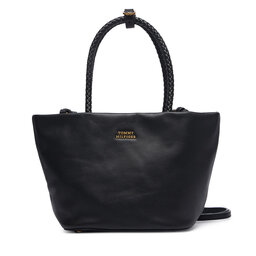 Tommy Hilfiger Handtasche Tommy Hilfiger Th Marina Bucket Leather AW0AW18739 Schwarz