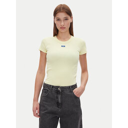 HUGO HUGO Marškinėliai Easy Tee_B 50523924 Geltona Slim Fit