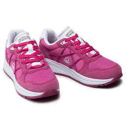 

Снікерcи United Colors Of Benetton Ascent BTW117306 Fucsia/White, Рожевий