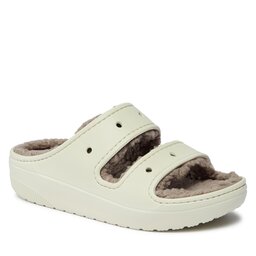 Crocs Şlapi Crocs Crocs Classic Cozzy Sandal 207446 Bone/Mushroom 2YC