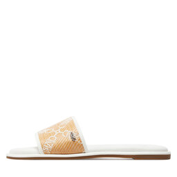 

Шльопанці MICHAEL Michael Kors Saylor 40S4SYFS2Y Nat/Opticwht, Коричневий