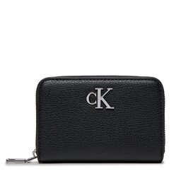 Calvin Klein Maža Moteriška Piniginė Calvin Klein Minimal Monogram Med Za K60K611500 Black BEH