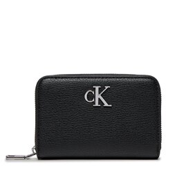 Calvin Klein Portofel Mic de Damă Calvin Klein Minimal Monogram Med Za K60K611500 Black BEH