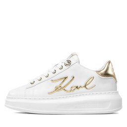 KARL LAGERFELD Сникърси KARL LAGERFELD KL62510A White Lthr W/Gold