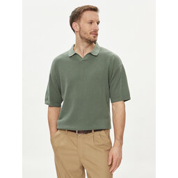 Jack&Jones Jack&Jones Pólóing Linen 12252748 Zöld Regular Fit