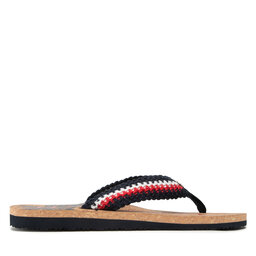 

В'єтнамки Tommy Hilfiger Th Cork Footbed Beach Sandal FW0FW06425 Desert Sky DW5, Cиній