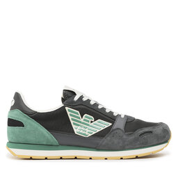 

Снікерcи Emporio Armani X4X537 XN730 S701 Dark Grey/Blk/Green, Cиній