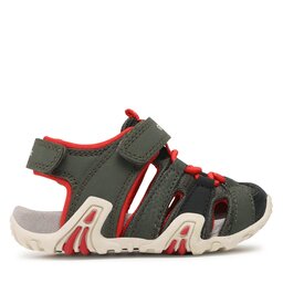 

Босоніжки Geox B Sandal Kraze B1524A0CE15C0754 M Dk Green/Red, Хакі