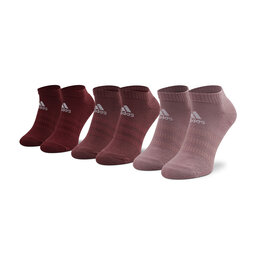 adidas Moteriškų trumpų kojinių komplektas (3 poros) adidas Cush Low 3Pp HE4984 Burgundy/Pink