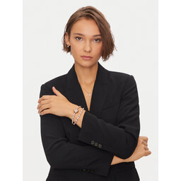 Sekonda Zestaw zegarek, łańcuszek i kolczyki Sekonda 49035 Różowe złoto