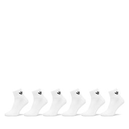 adidas Set di 6 paia di calzini corti unisex adidas IJ5627 Bianco