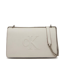 Calvin Klein Jeans Torebka Calvin Klein Jeans Sculpted Ew Flap25 Shoulder Bag LV04K3035G Biały