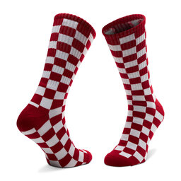 

Високі чоловічі шкарпетки Vans Checkerboard Crew VN0A3H3ORLM1 Red/White Check, Червоний