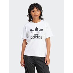 adidas adidas T-Shirt Trefoil IR9534 Weiß Regular Fit