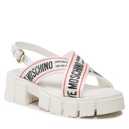 LOVE MOSCHINO Сандали LOVE MOSCHINO JA16186G0GIX210A Bia/Ner/Ros